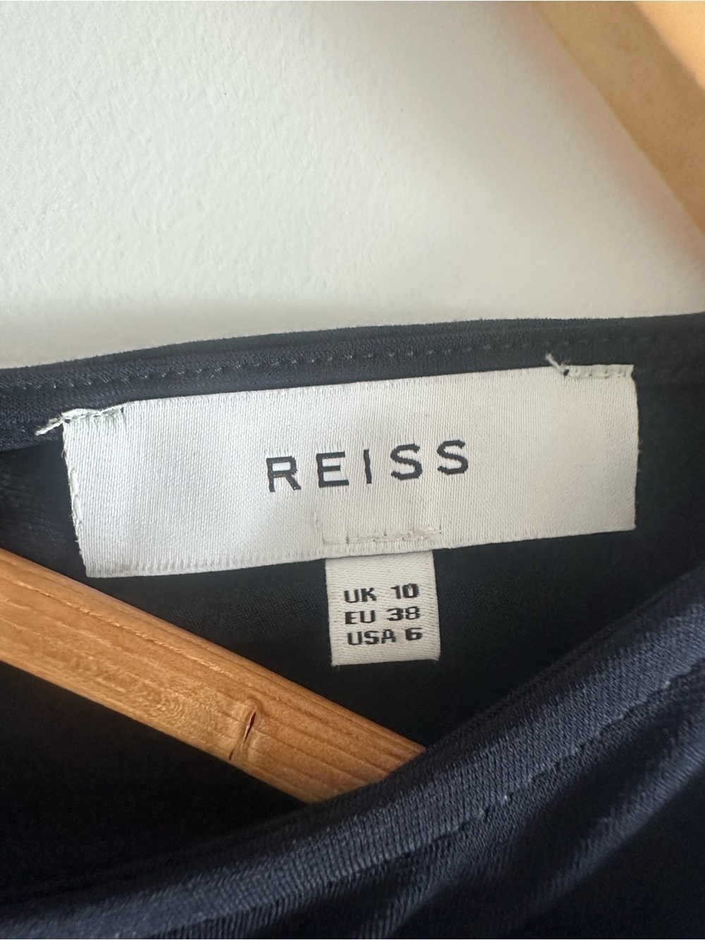 Reiss Harriet Ruffle-Front Dress Navy - Picture 9 of 9